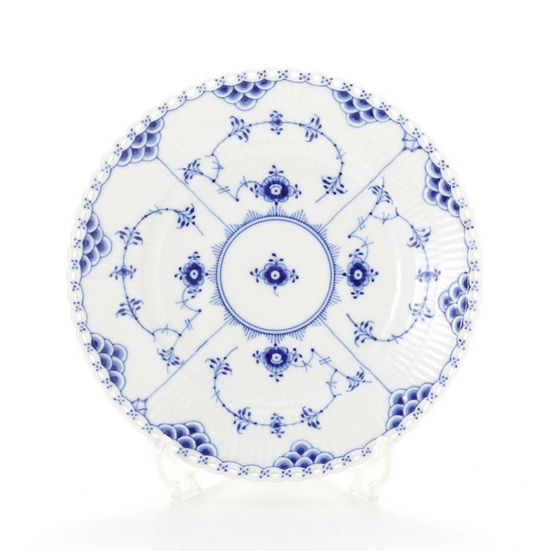 ロイヤルコペンハーゲン（Royal Copenhagen） ブルー フルーテッド フルレース プレート（フラット） 17cm 1103617／1017237