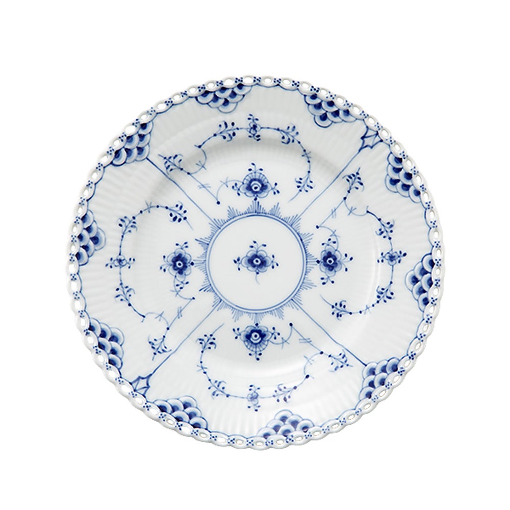ロイヤルコペンハーゲン（Royal Copenhagen） ブルー フルーテッド フルレース プレート（フラット） 17cm 1103617／1017237