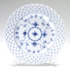 ロイヤルコペンハーゲン（Royal Copenhagen） ブルー フルーテッド フルレース プレート（オープンワーク） 25cm 1103638／1017242