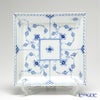 ロイヤルコペンハーゲン（Royal Copenhagen） ブルー フルーテッド フルレース プレートスクエア（ラージ） 21.5cm 1103722
