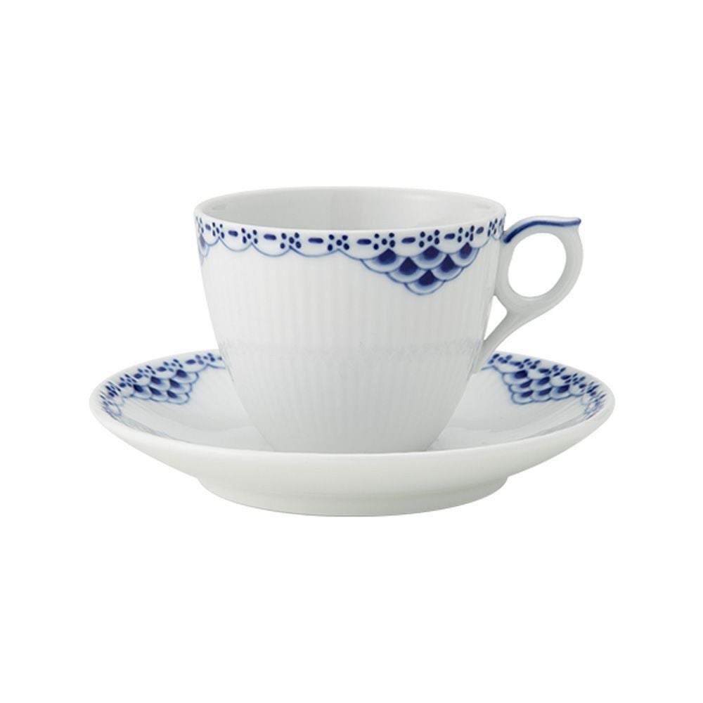 新品 ロイヤルコペンハーゲン ブルーパルメッテ 蓋付きカップ＆ソーサー 蓋付つき ロイヤルコペンハーゲン ブルーパルメッテ カップ&ソーサー ペア 160ml