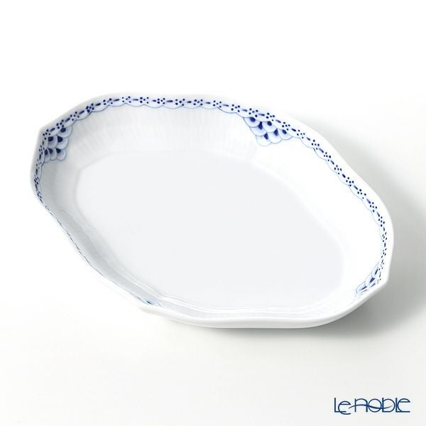 ロイヤルコペンハーゲン（Royal Copenhagen） プリンセス ブルー ディッシュ舟形 22×15.5cm 1104353