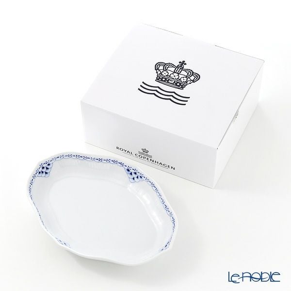 ロイヤルコペンハーゲン（Royal Copenhagen） プリンセス ブルー ディッシュ舟形 22×15.5cm 1104353