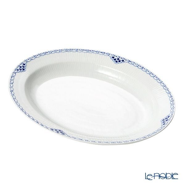 ロイヤルコペンハーゲン（Royal Copenhagen） プリンセス ブルー オーバルディッシュ 36.5cm 1104375／1017259