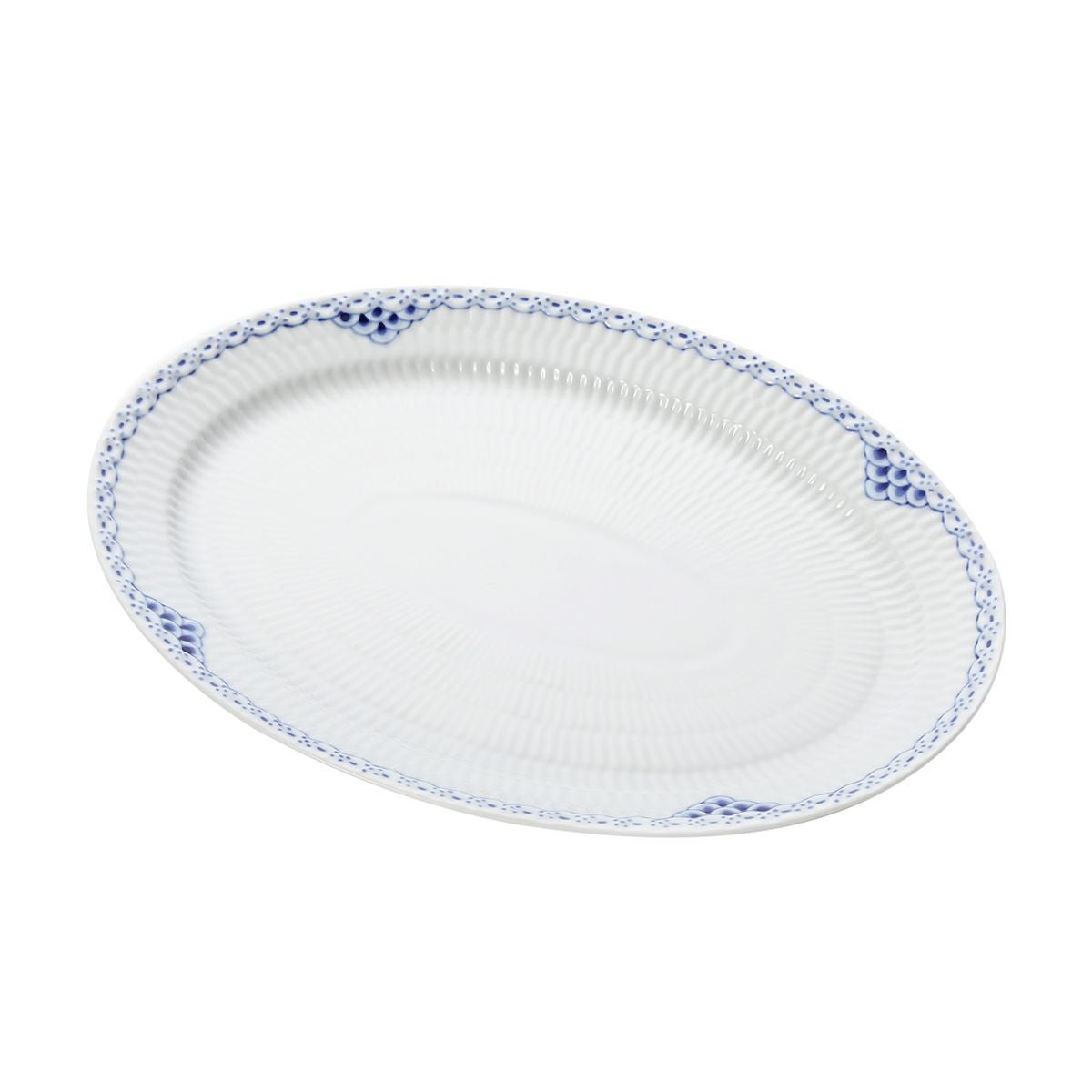 ロイヤルコペンハーゲン（Royal Copenhagen） プリンセス ブルー オーバルディッシュ 28×20cm 1104626