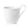 ロイヤルコペンハーゲン（Royal Copenhagen） ホワイト フルーテッド ハーフレース ハイハンドル マグ 330ml 1128090／1026446