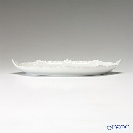 ロイヤルコペンハーゲン（Royal Copenhagen） ホワイト フルーテッド ハーフレース ディッシュ・オーバル 24.5cm 1128349
