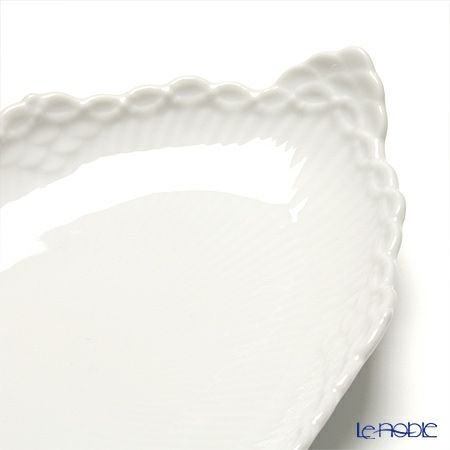 ロイヤルコペンハーゲン（Royal Copenhagen） ホワイト フルーテッド ハーフレース ディッシュ・オーバル 24.5cm 1128349