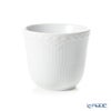 ロイヤルコペンハーゲン（Royal Copenhagen） ホワイト フルーテッド ハーフレース スタイルカップ 260ml 1128495／1027464