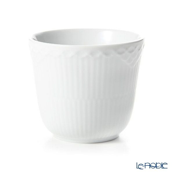 ロイヤルコペンハーゲン（Royal Copenhagen） ホワイト フルーテッド ハーフレース スタイルカップ 260ml 1128495／1027464