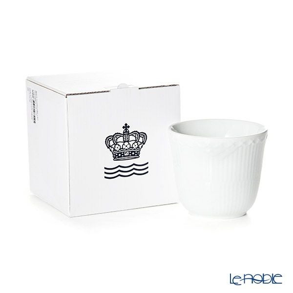 ロイヤルコペンハーゲン（Royal Copenhagen） ホワイト フルーテッド ハーフレース スタイルカップ 260ml 1128495／1027464