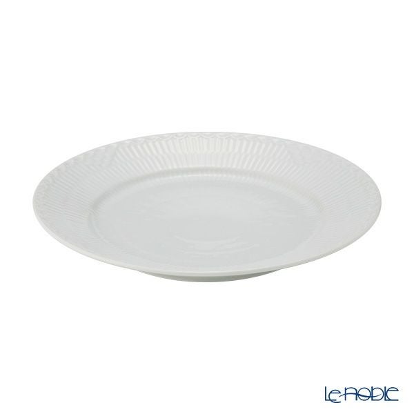 ロイヤルコペンハーゲン（Royal Copenhagen） ホワイト フルーテッド ハーフレース プレート（フラット） 22cm 1128622／1017294