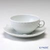 ロイヤルコペンハーゲン（Royal Copenhagen） ホワイト フルーテッド フルレース ティーカップ＆ソーサー 220ml 1132080／1052692