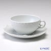 ロイヤルコペンハーゲン（Royal Copenhagen） ホワイト フルーテッド フルレース ティーカップ＆ソーサー 220ml 1132080／1052692