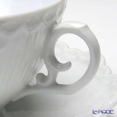 ロイヤルコペンハーゲン（Royal Copenhagen） ホワイト フルーテッド フルレース ティーカップ＆ソーサー 220ml 1132080／1052692