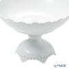 ロイヤルコペンハーゲン（Royal Copenhagen） ホワイト フルーテッド フルレース コンポート 直径28×17.5cm 1132429／1052695