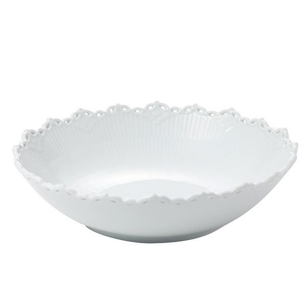 ロイヤルコペンハーゲン（Royal Copenhagen） ホワイト フルーテッド フルレース ボウル 直径28cm 1132576／1052696