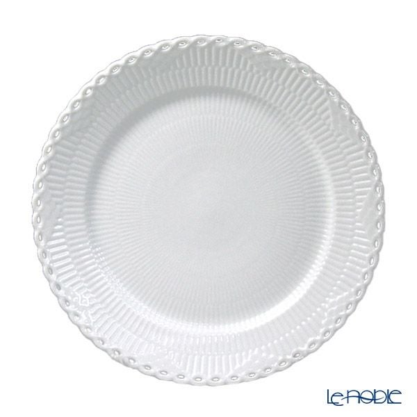 ロイヤルコペンハーゲン（Royal Copenhagen） ホワイト フルーテッド フルレース プレート 27cm 1132627／1052699