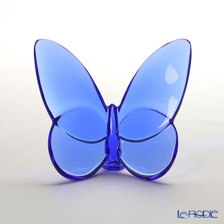 バカラ（Baccarat） オブジェ 2-102-546 ラッキーバタフライ ブルー