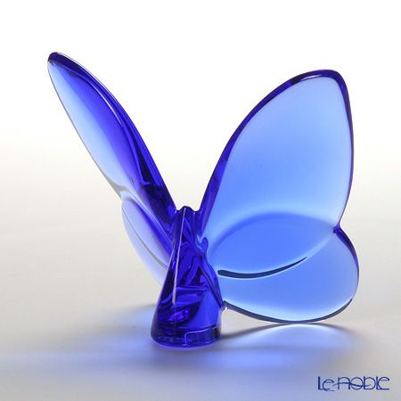 バカラ（Baccarat） オブジェ 2-102-546 ラッキーバタフライ ブルー