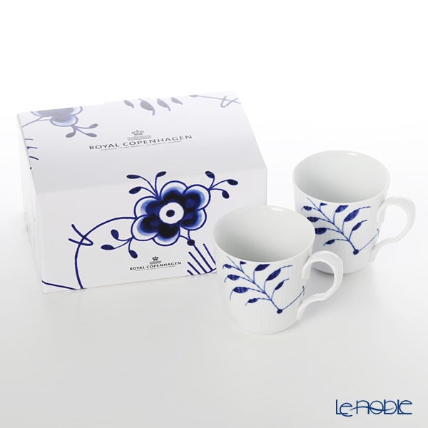 ロイヤルコペンハーゲン（Royal Copenhagen） ブルー フルーテッド メガ マグ（S） 280ml 2381027 ペア