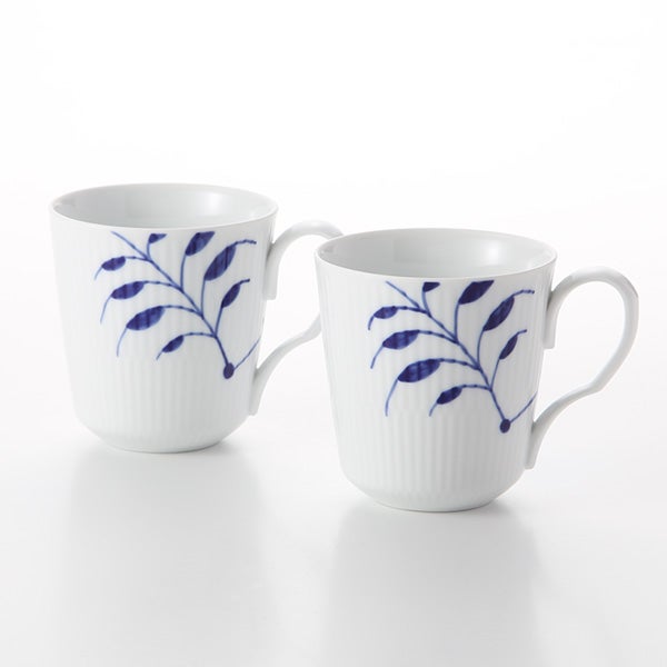 ロイヤルコペンハーゲン（Royal Copenhagen） ブルー フルーテッド メガ マグ（S） 280ml 2381027 ペア