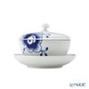ロイヤルコペンハーゲン（Royal Copenhagen） ブルーフルーテッドメガ ボウル＆ソーサー 蓋つき 380ml／12.5x6cm 2381277／1064776
