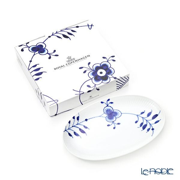 ロイヤルコペンハーゲン（Royal Copenhagen） ブルー フルーテッド メガ オーバルディッシュ 23.5×15cm 2381356／1016888