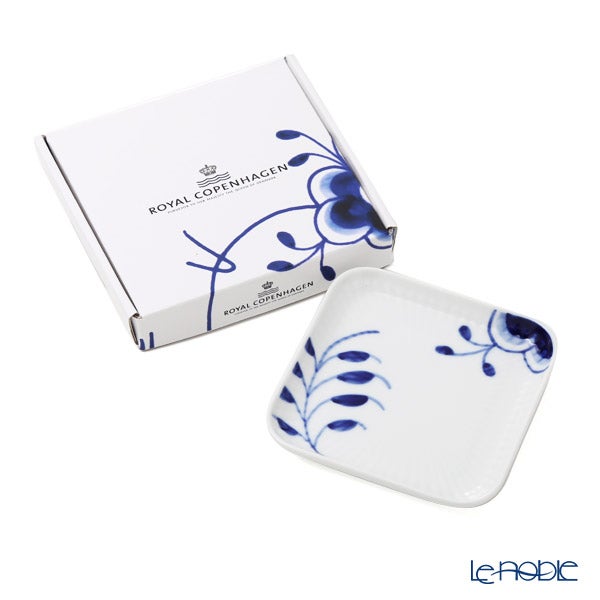 ロイヤルコペンハーゲン（Royal Copenhagen） ブルー フルーテッド メガ スモール スクエア ディッシュ 10x10cm 2381709／1027457