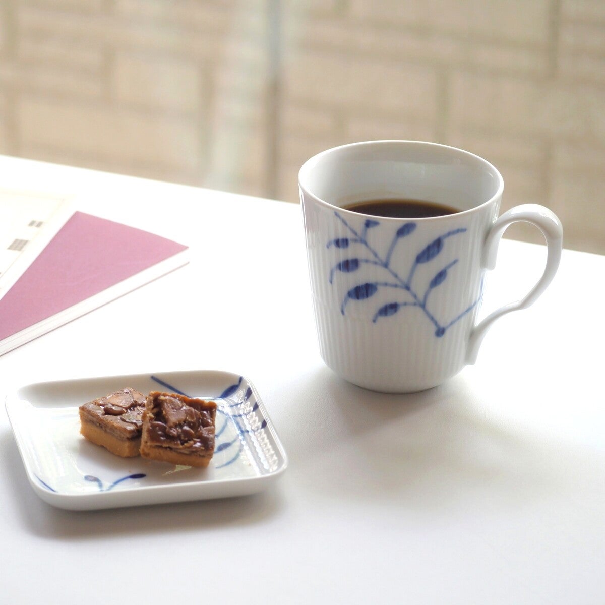 ロイヤルコペンハーゲン（Royal Copenhagen） ブルー フルーテッド メガ スモール スクエア ディッシュ 10x10cm 2381709／1027457