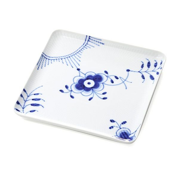 ロイヤルコペンハーゲン（Royal Copenhagen） ブルー フルーテッド メガ スクエア ディッシュ 20cm 2381720／1027458