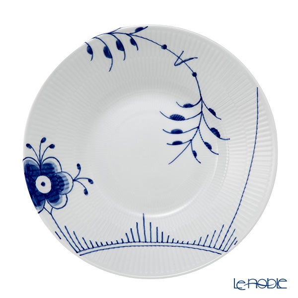 ロイヤルコペンハーゲン（Royal Copenhagen） ブルー フルーテッド メガ パスタプレート 24cm 2382606／1016910