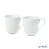 ロイヤルコペンハーゲン（Royal Copenhagen） ホワイトフルーテッド プレイン マグカップ ペア 280ml 2408027／1017377