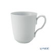 ロイヤルコペンハーゲン（Royal Copenhagen） ホワイト フルーテッド プレイン マグ（L） ペア 380ml 2408043／1016918