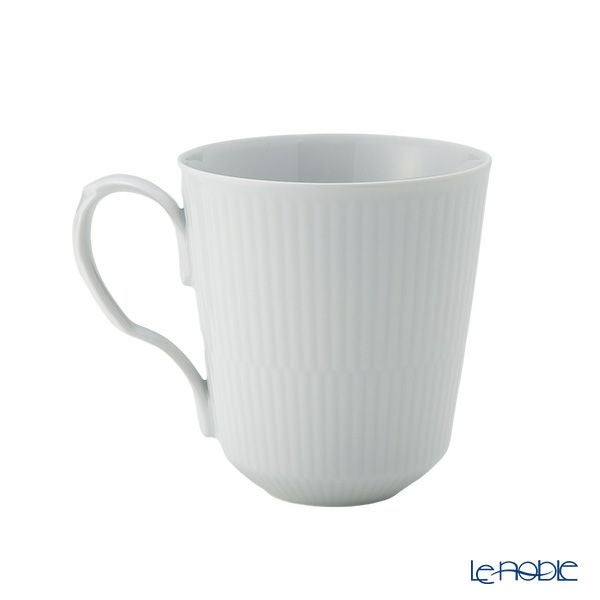 ロイヤルコペンハーゲン（Royal Copenhagen） ホワイト フルーテッド プレイン マグ（L） ペア 380ml 2408043／1016918