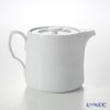 ロイヤルコペンハーゲン（Royal Copenhagen） ホワイト フルーテッド プレイン ティーポット 600ml 2408129／1020509