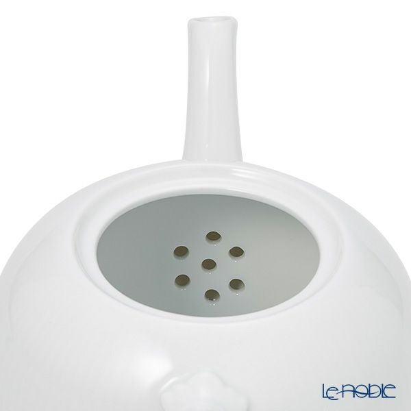 ロイヤルコペンハーゲン（Royal Copenhagen） ホワイト フルーテッド プレイン ティーポット（M） 700ml 2408135