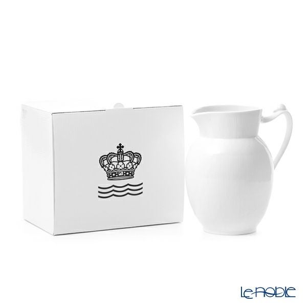 ロイヤルコペンハーゲン（Royal Copenhagen） ホワイト フルーテッド プレイン ジャグ 1700ml 2408444／1017394