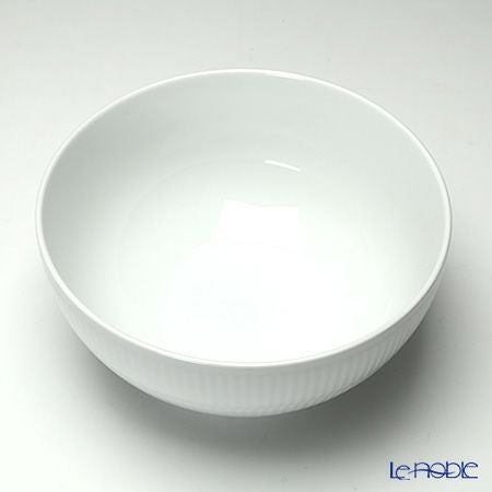 ロイヤルコペンハーゲン（Royal Copenhagen） ホワイト フルーテッド プレイン ボウル 18cm 2408456／1017395