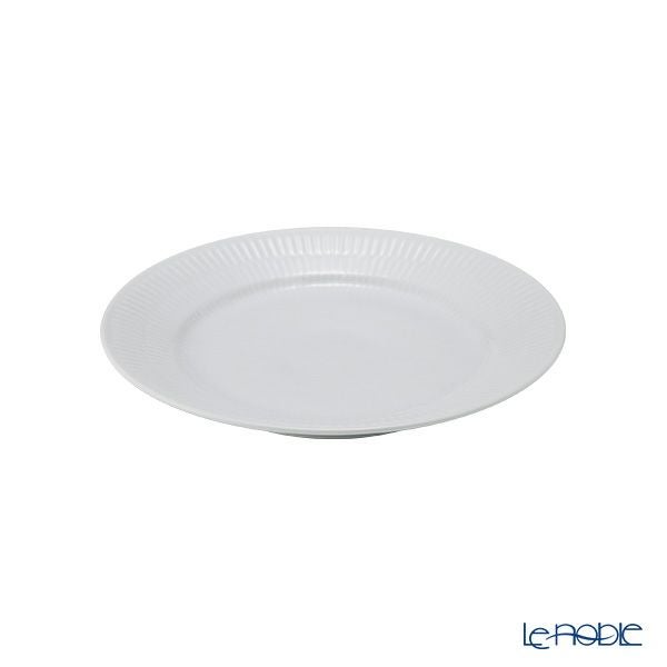 ロイヤルコペンハーゲン（Royal Copenhagen） ホワイト フルーテッド プレイン プレート 19cm 2408620／1017402