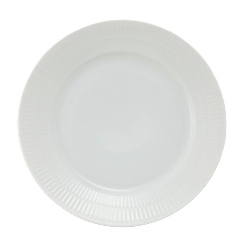 ロイヤルコペンハーゲン（Royal Copenhagen） ホワイト フルーテッド プレイン デザートプレート 22cm 2408622／1017403