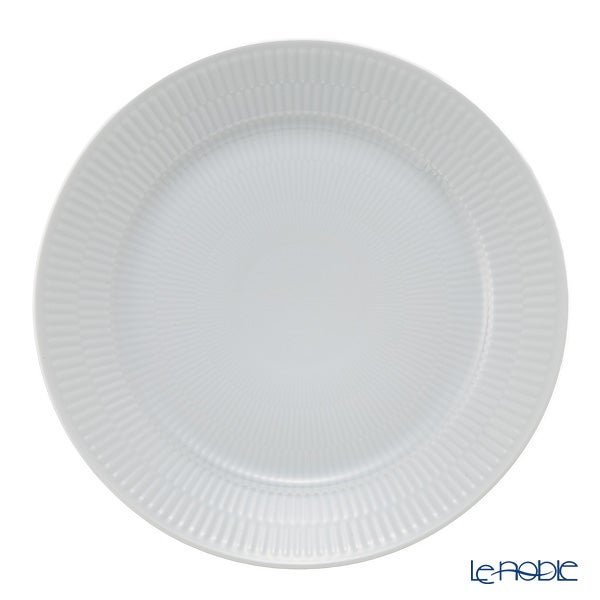 ロイヤルコペンハーゲン（Royal Copenhagen） ホワイト フルーテッド プレイン プレート 27cm 2408627／1017404