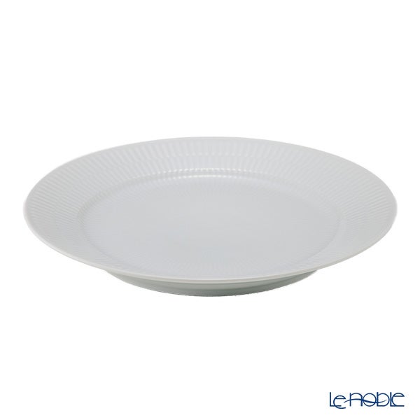 ロイヤルコペンハーゲン（Royal Copenhagen） ホワイト フルーテッド プレイン プレート 27cm 2408627／1017404