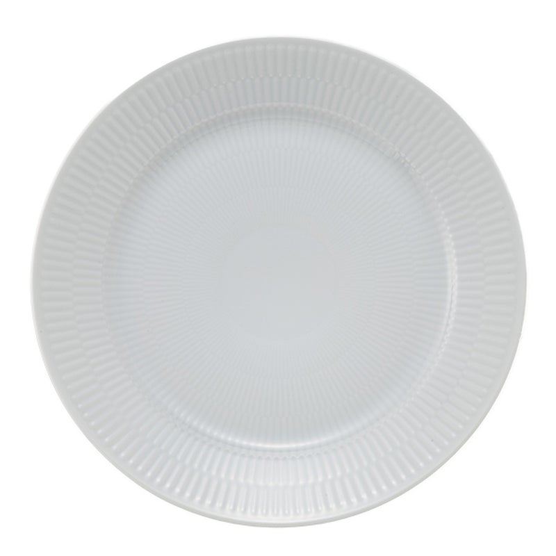 ロイヤルコペンハーゲン（Royal Copenhagen） ホワイト フルーテッド プレイン プレート 27cm 2408627／1017404