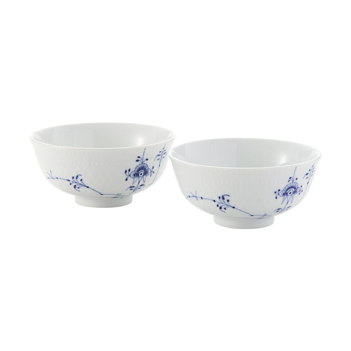 ロイヤルコペンハーゲン（Royal Copenhagen） ブルーパルメッテ ライスボウル ペア 11×H5cm 2500018