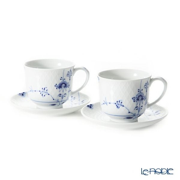 ロイヤルコペンハーゲン（Royal Copenhagen） ブルーパルメッテ カップ＆プレート ペア 160ml 2500030／1017409