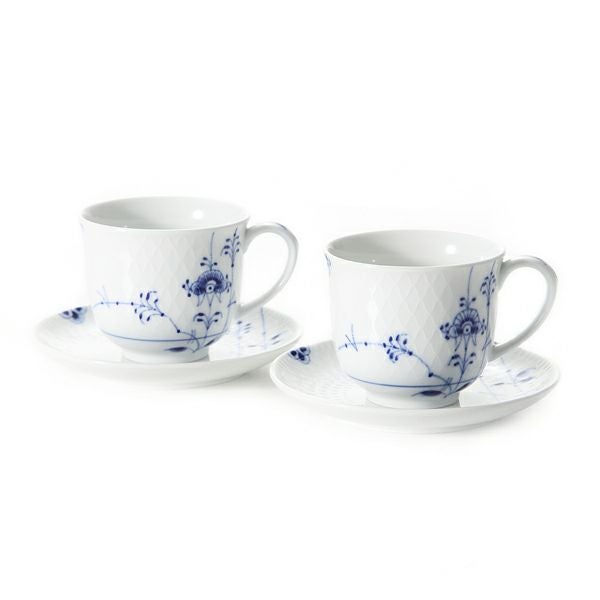 ロイヤルコペンハーゲン（Royal Copenhagen） ブルーパルメッテ カップ＆プレート ペア 160ml 2500030／1017409