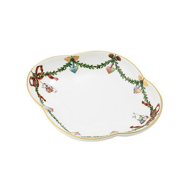 ロイヤルコペンハーゲン（Royal Copenhagen） スターフルーテッド クリスマス ディッシュ 17.5cm 2503353／1055053