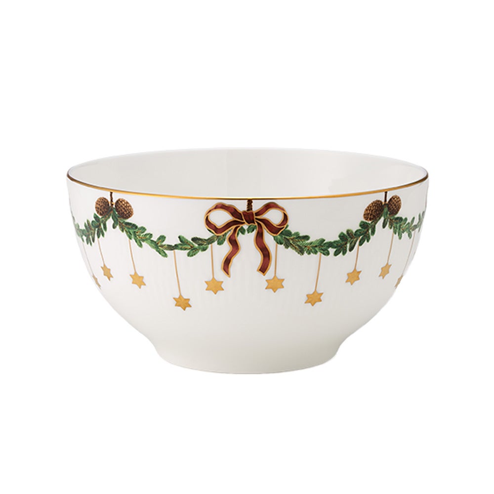 ロイヤルコペンハーゲン（Royal Copenhagen） スターフルーテッド ボウル 18cm 2503457／1017448