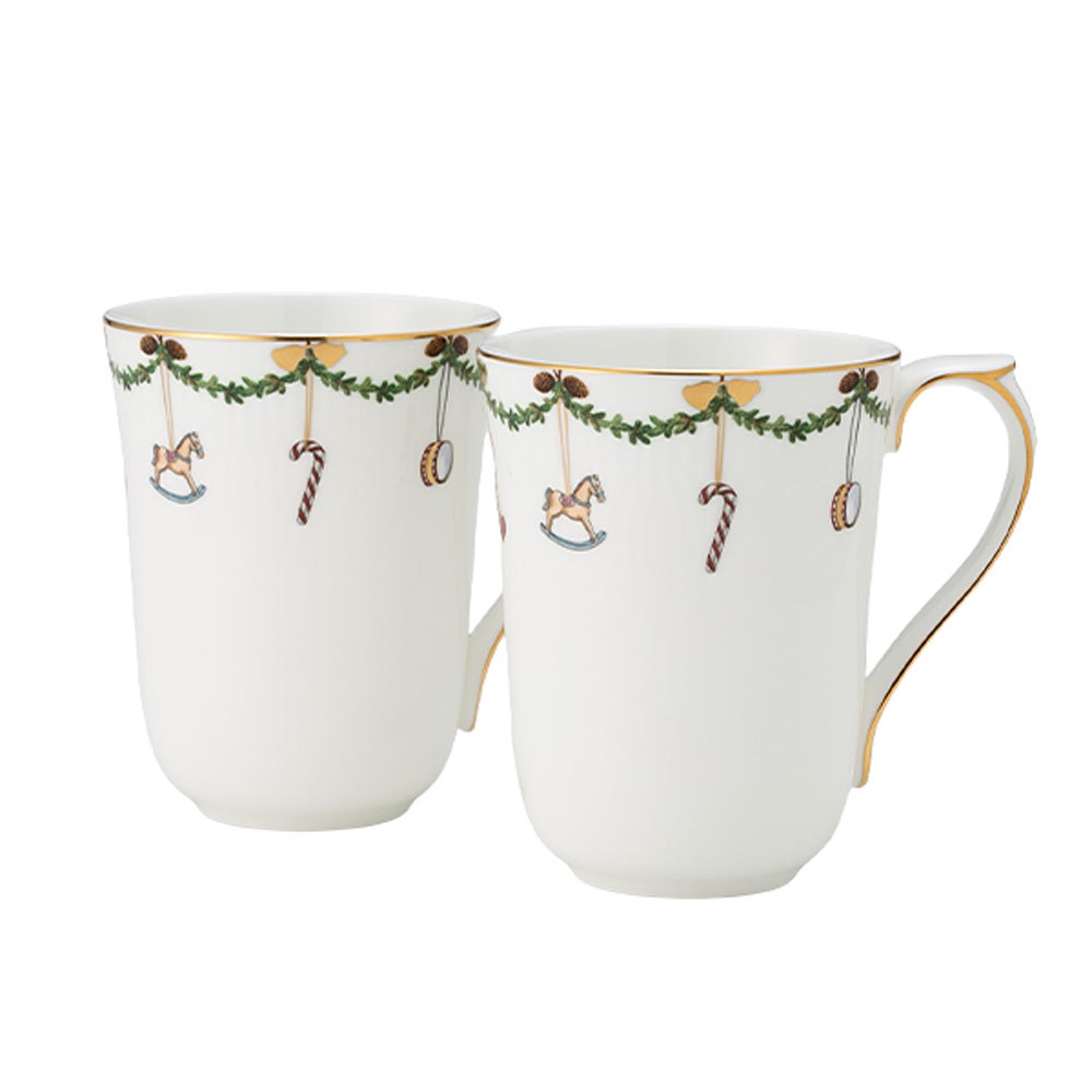 ロイヤルコペンハーゲン（Royal Copenhagen） スターフルーテッド マグ ペア 350ml 2503497／1017449